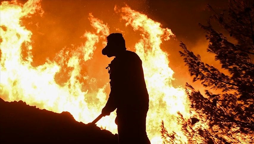 Yunanistan'da 470 bin dönüm orman yandı