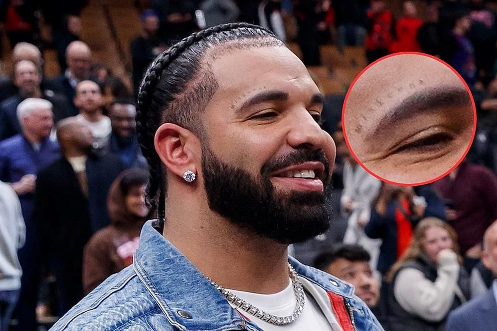Drake yüzüne dövmeyle miskin yazdırdı - 3