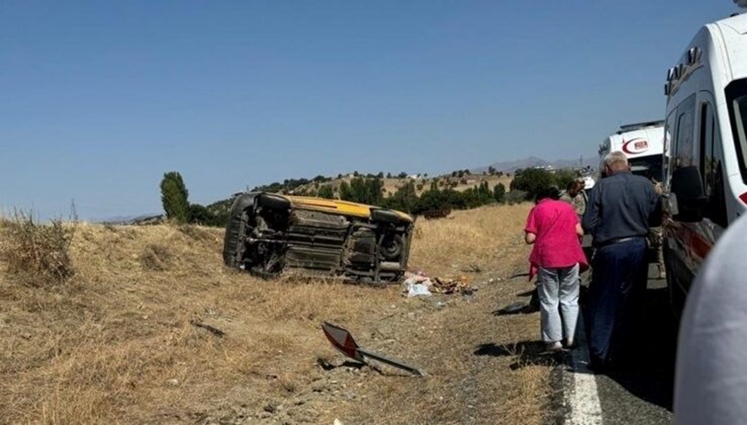 Diyarbakır'da feci kaza: 1 ölü, 9 yaralı