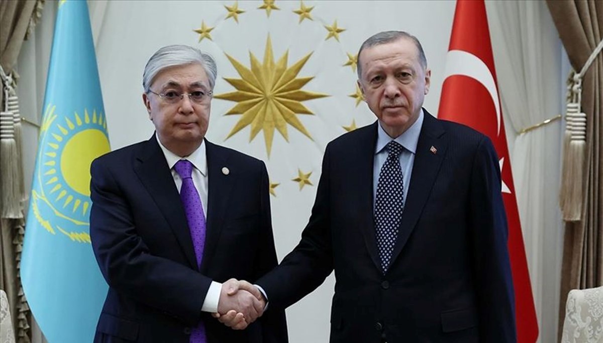 Cumhurbaşkanı Erdoğan, Kazak mevkidaşı ile görüştü