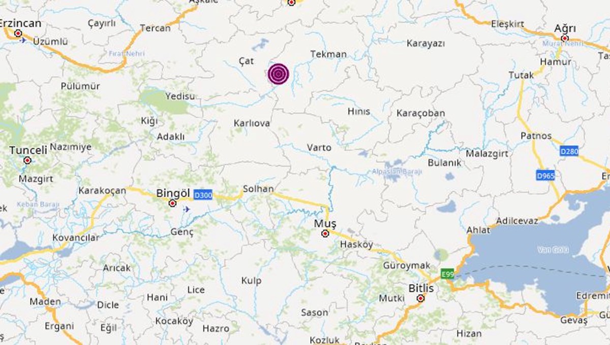 SON DAKİKA: Erzurum'da 4,3 büyüklüğünde deprem