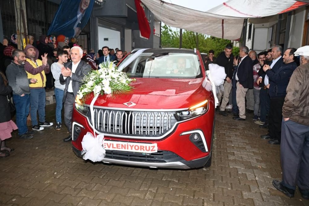 Togg gelin arabası oldu - 2
