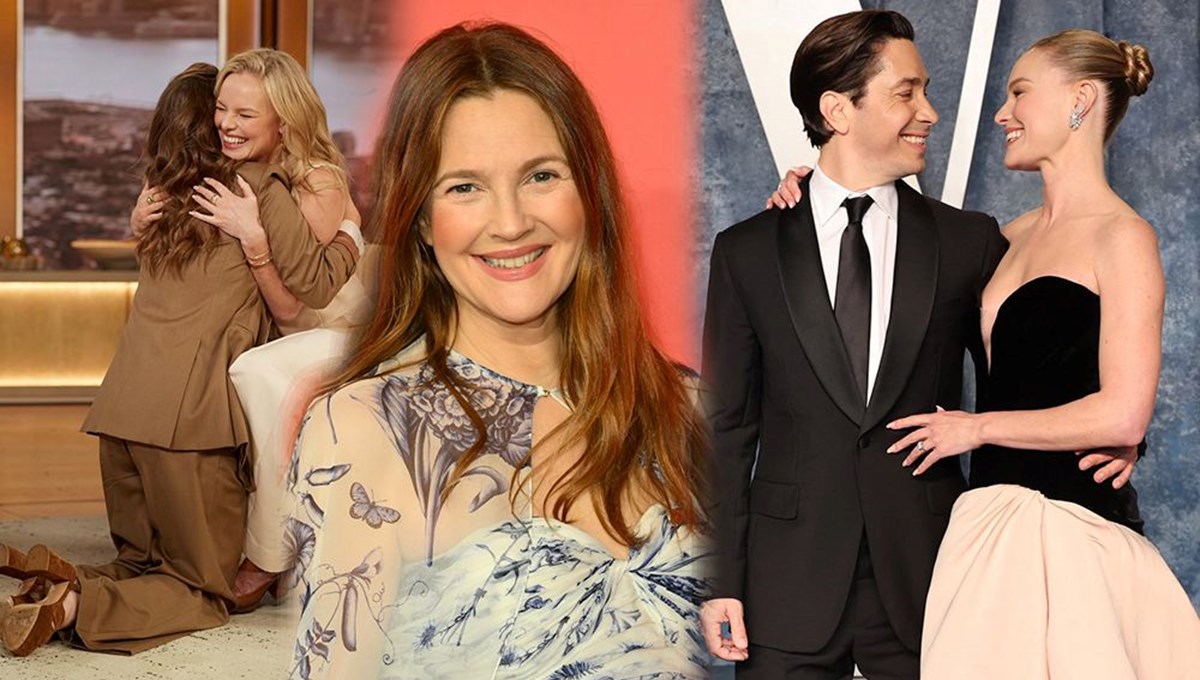 Drew Barrymore eski sevgilisi Justin Long'un yeni nişanlısı Kate Bosworth'u konuk etti Drew Barrymore eski sevgilisi Justin Long'un yeni nişanlısı Kate Bosworth'u konuk etti