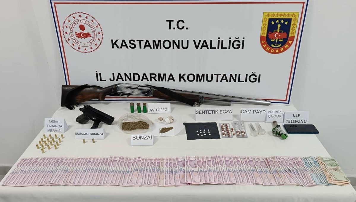 Kastamonu’da uyuşturucu ile yakalanan 7 şüpheliden 2’si tutuklandı