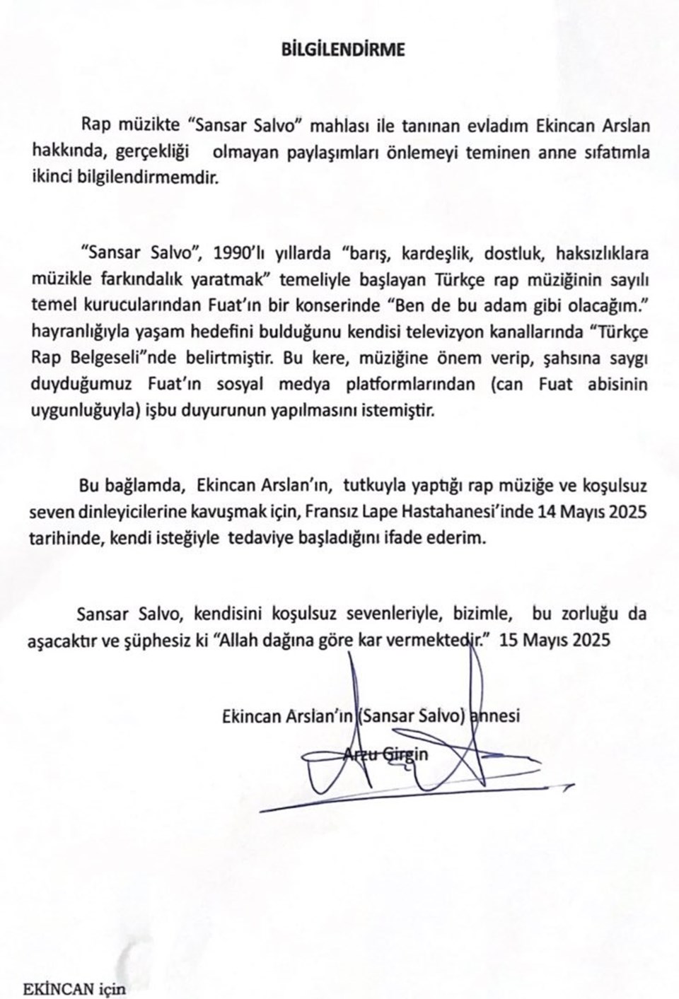 Sansar Salvo tahliye olmuştu: Son durumunu annesi açıkladı - 2