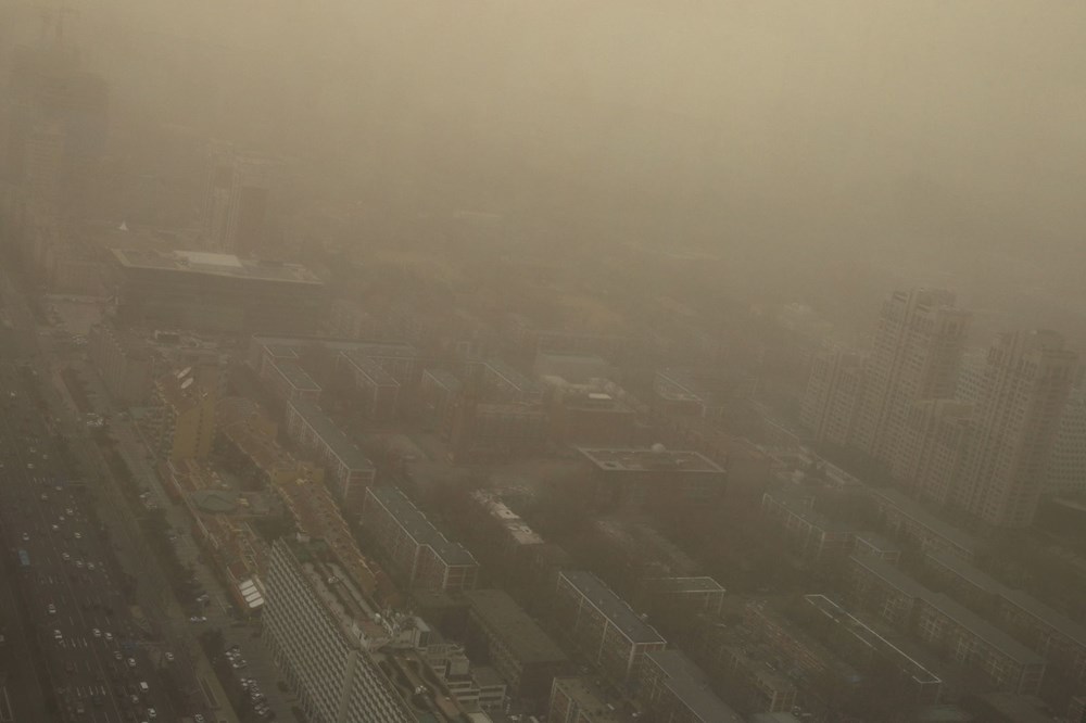 Çin’in başkenti Pekin’de son 10 yılın en büyük kum fırtınası - 3