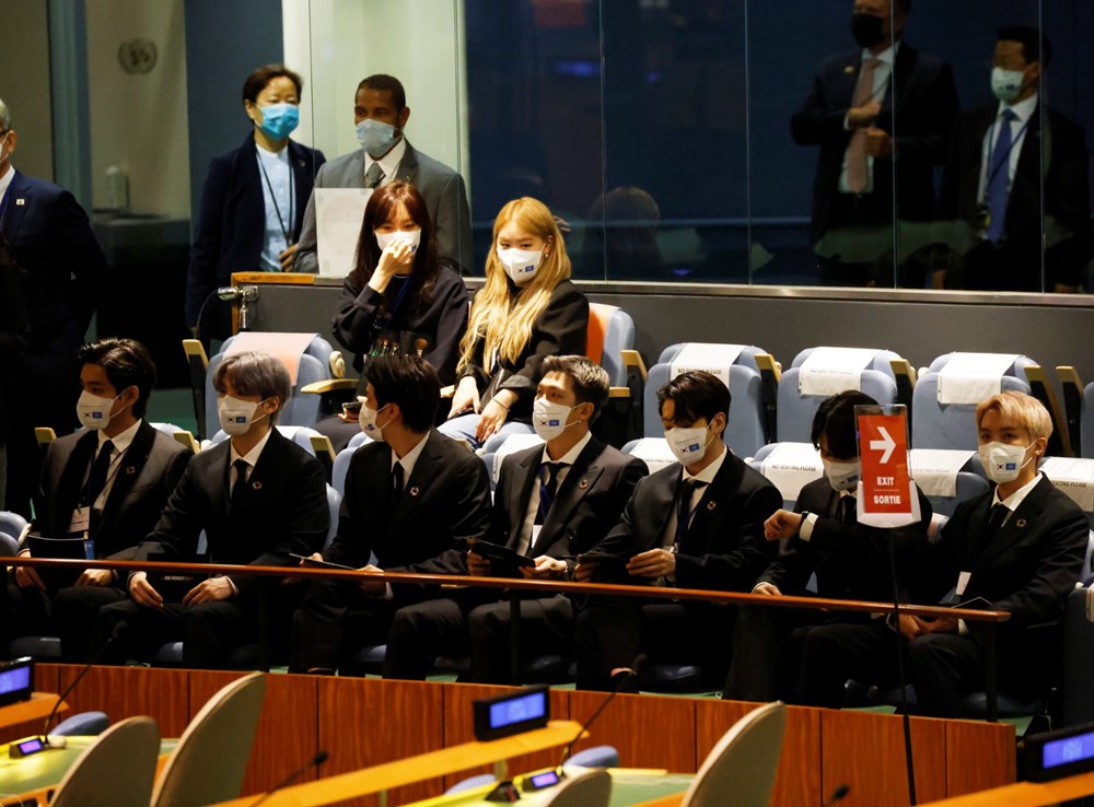 BTS grubu Birleşmiş Milletler Genel Kurulu'nda konuştu - 8