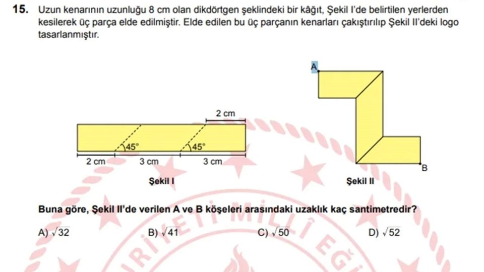 Uzmanı değerlendirdi: LGS'de 15. soru hatalı mı? - 1