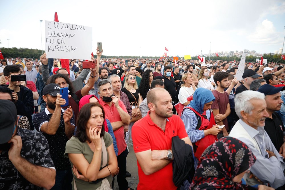 Aşı karşıtları miting yaptı: İşte kareler - 4