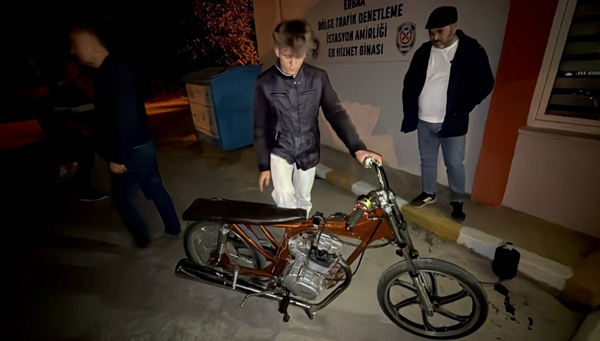 Bisikletini motosiklete çeviren gence ceza