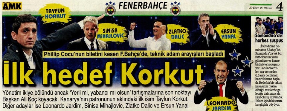 Fenerbahçe'ye hoca aranıyor (İşte basında yer alan listeler) - 1