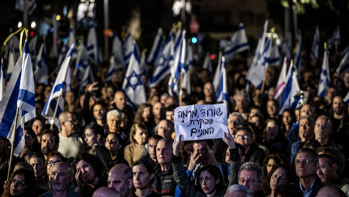 Tel Aviv'de Netanyahu karşıtı gösteri: Erken seçim talebiyle sokağa çıktılar