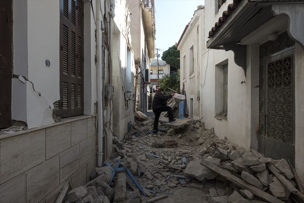 Depremin vurduğu Yunan adası Sisam'da son durum - 25