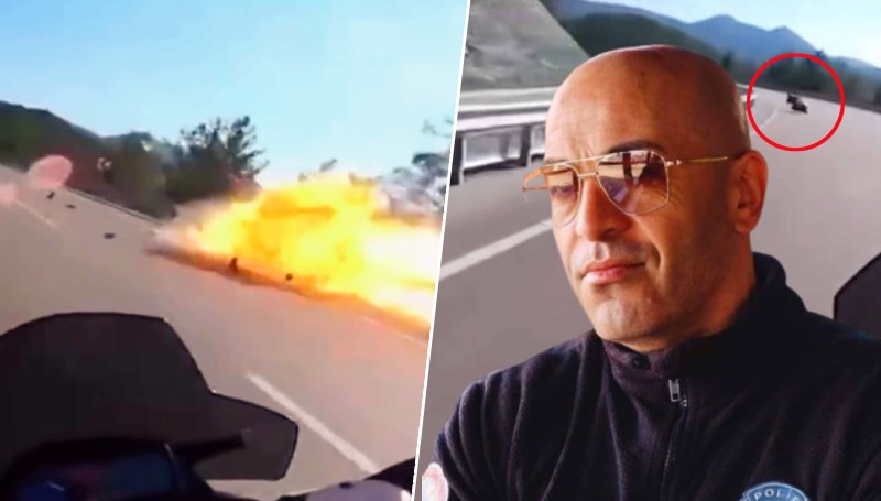 En acı kayıt: Yunus polisi Cuma’nın kaza anını arkadaşının kask kamerası kaydetti