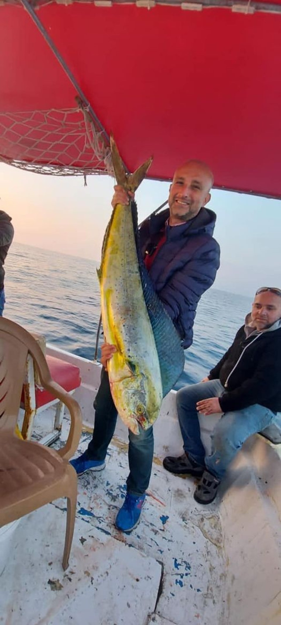 Kuşadası Körfezi'nde 15 kiloluk lambuka balığı yakalandı - 2