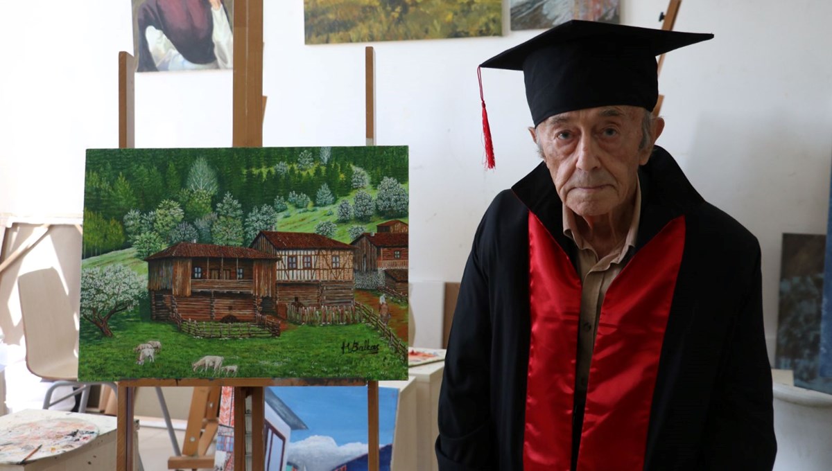 Güzel Sanatlar Fakültesi'nin 81 yaşındaki öğrencisi bölüm ikincisi oldu