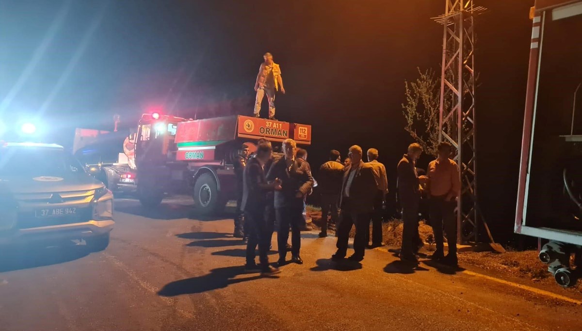 Kastamonu'da ormanlık alanda çıkan yangın büyümeden söndürüldü