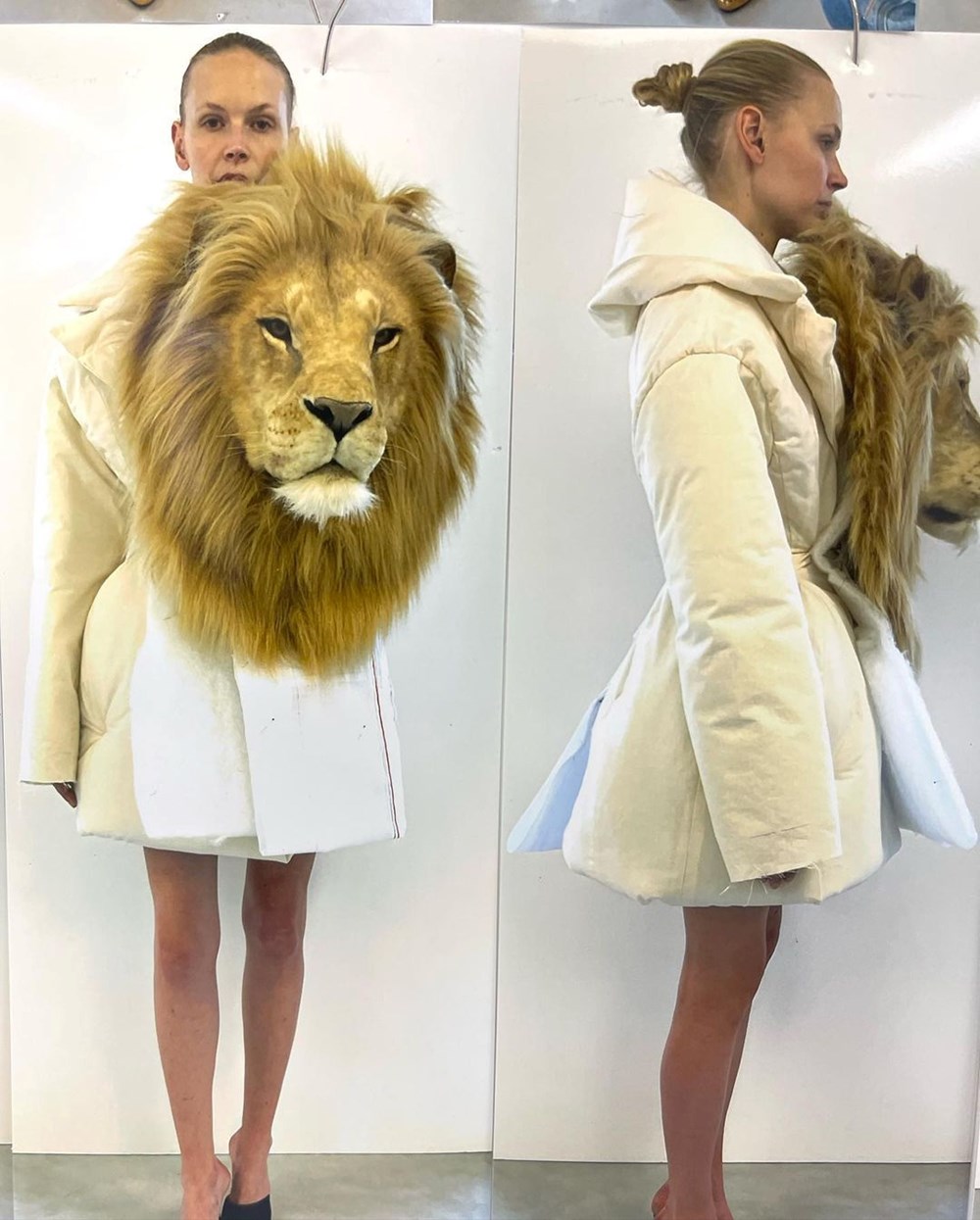 Paris Moda Haftası'na Kylie Jenner'ın 'aslan başlı' elbisesi damga vurdu - 2