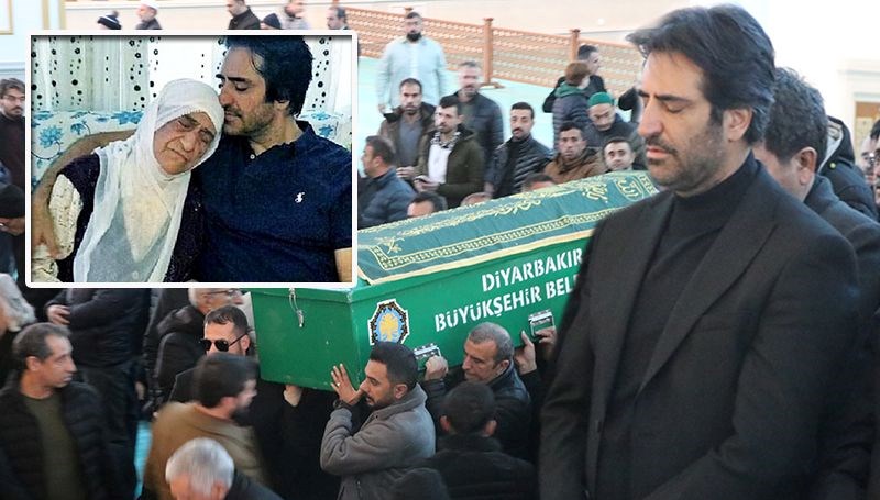 Mahsun Kırmızıgül annesini son yolculuğuna uğurladı