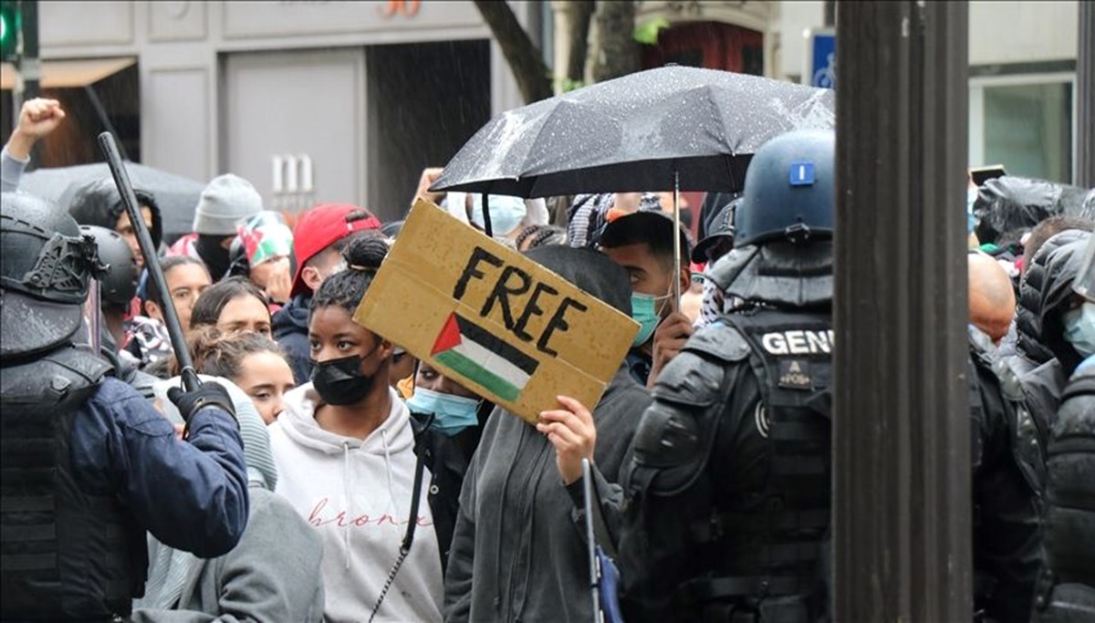Fransa, Filistin'e destek gösterilerini yasakladı Fransa, Filistin'e destek gösterilerini yasakladı