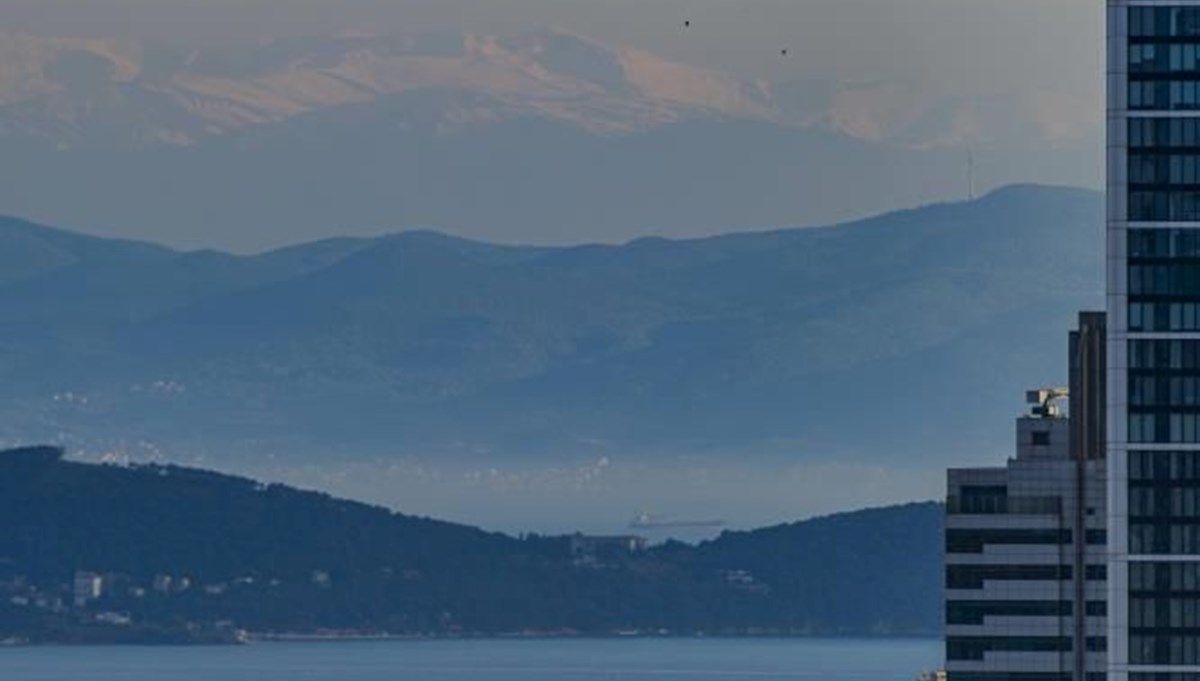 İstanbul'dan Uludağ manzarası