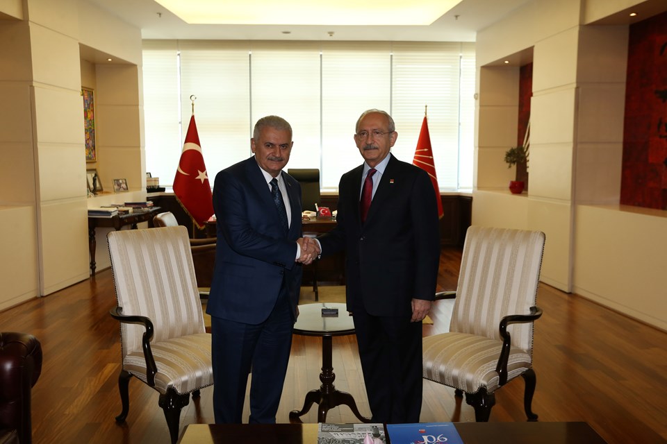 Başbakan Yıldırım, Kılıçdaroğlu ve Bahçeli ile bir araya geldi - 3
