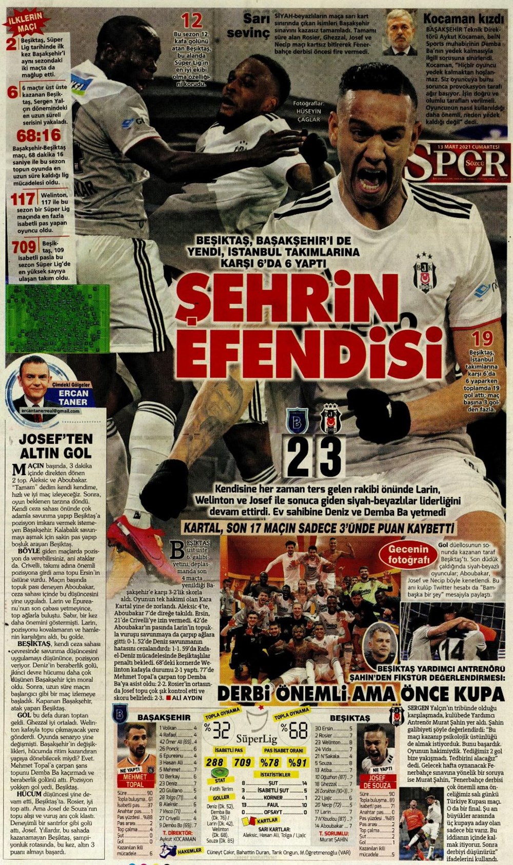 Günün spor manşetleri (13 Mart 2021) - 17