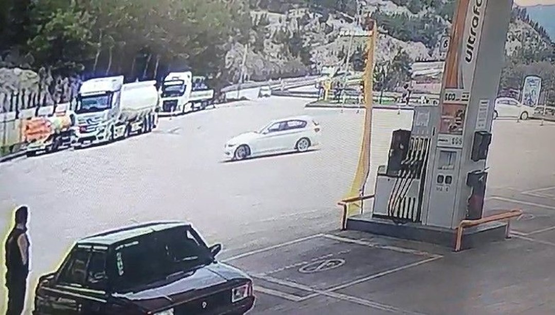 Akaryakıt istasyonunda drift pahalıya patladı