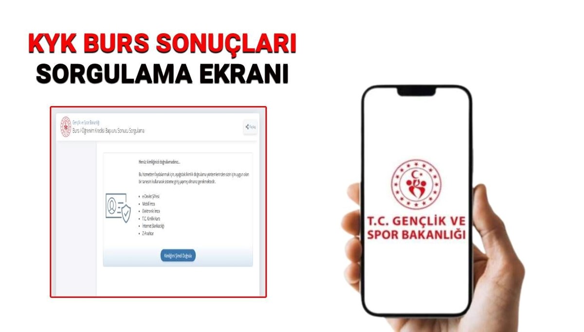 GSB KYK burs sonuçları 2025-2026 sorgulama e-Devlet | KYK burs/öğrenim kredisi sonuçları açıklandı mı?