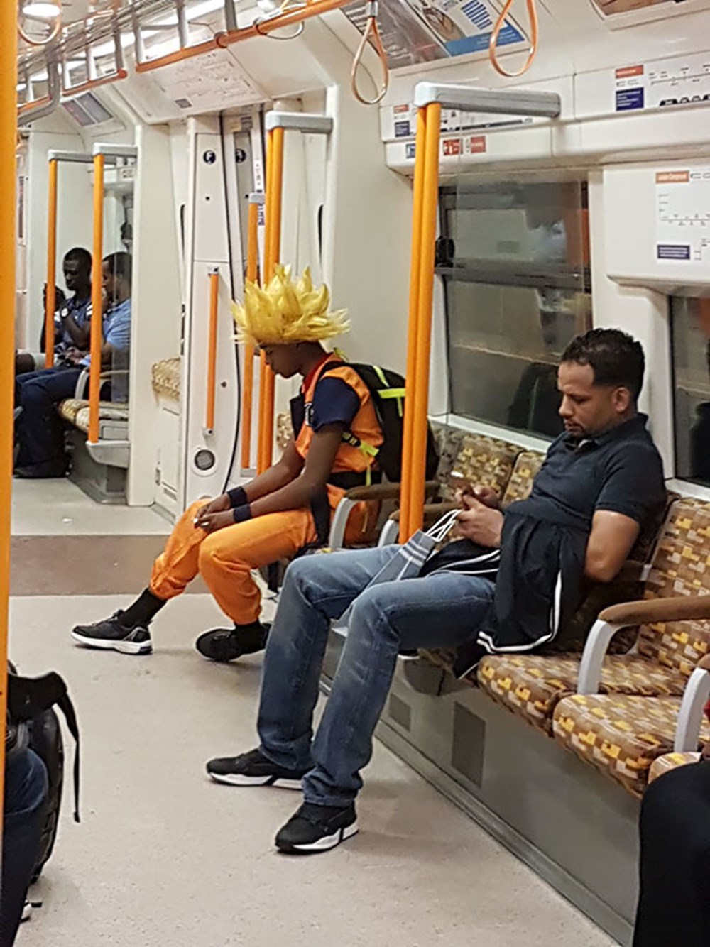 Необычные пассажиры в метро