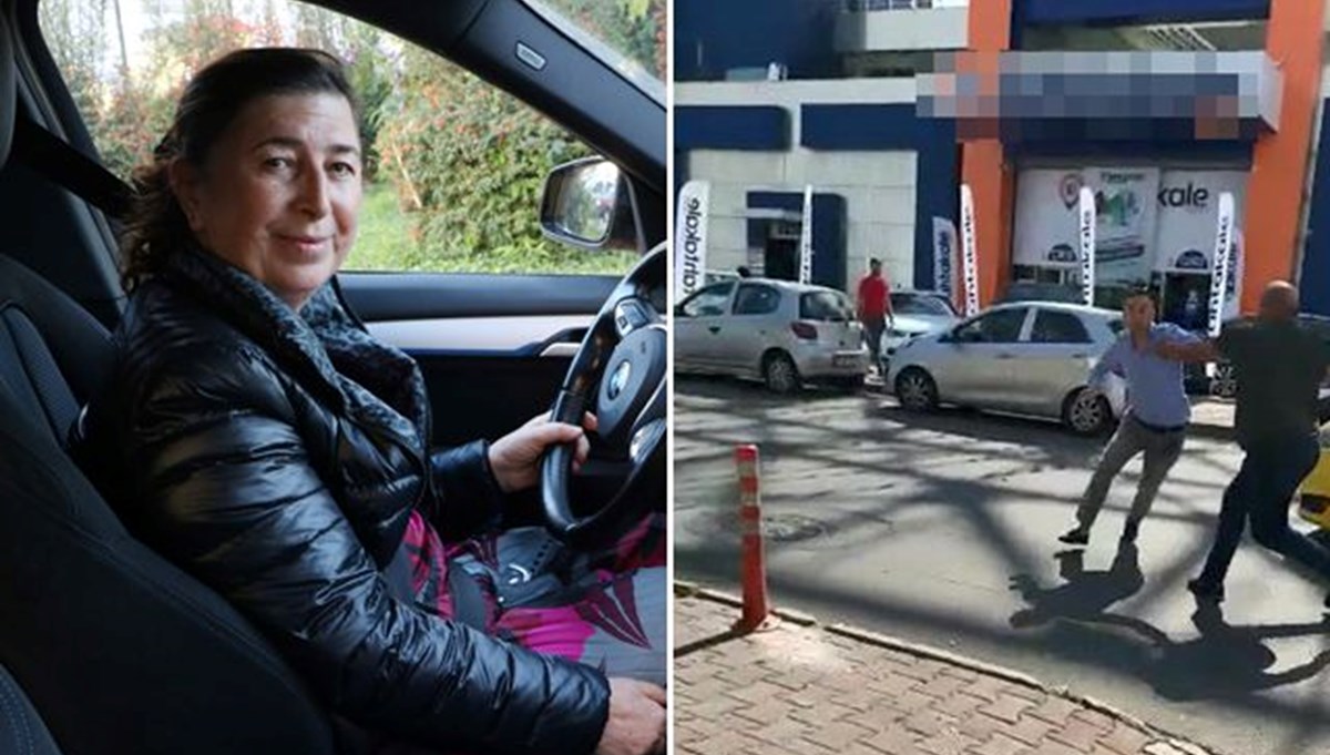 Kadın taksi şoförüne 'satırlı saldırı' iddiası