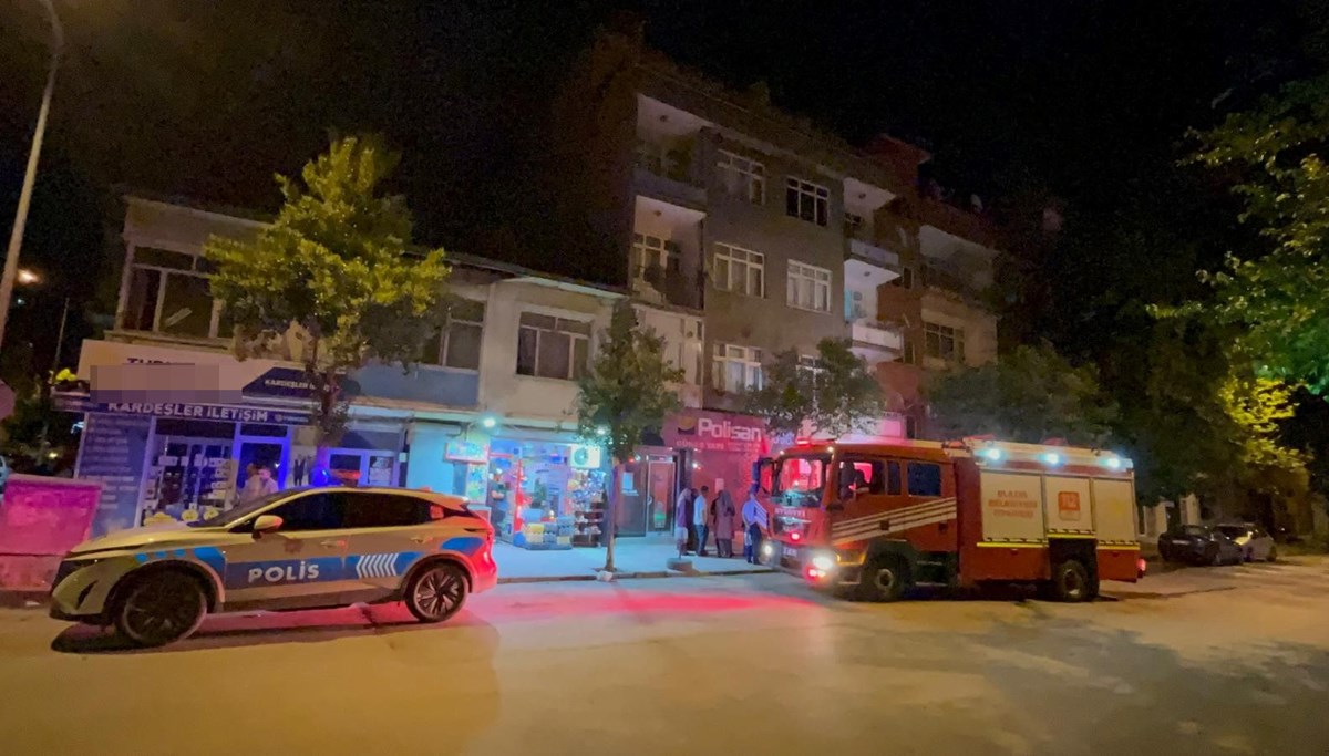 Elazığ'da bina yangını