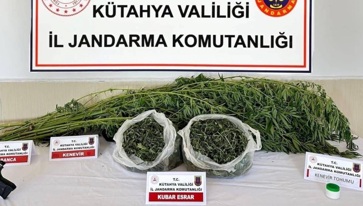 Kütahya’da uyuşturucu operasyonu