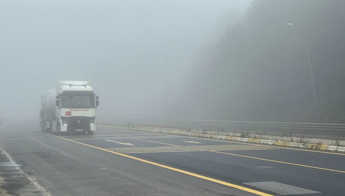 Bolu Dağı’nda görüş mesafesi 30 metreye düştü