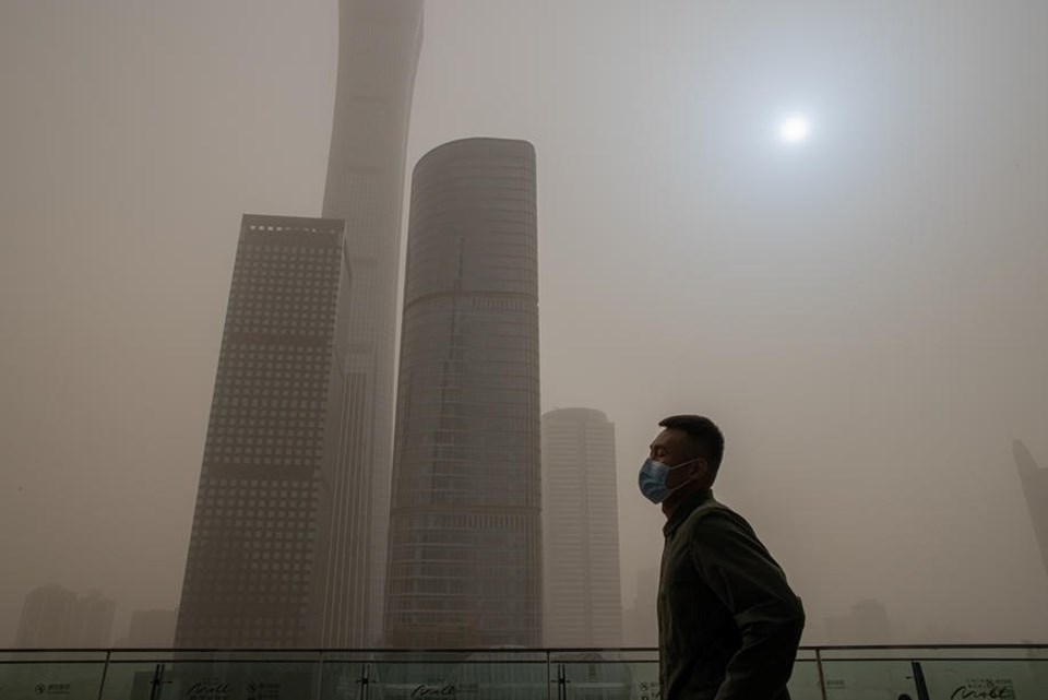 Pekin’i kum fırtınası vurdu - 4