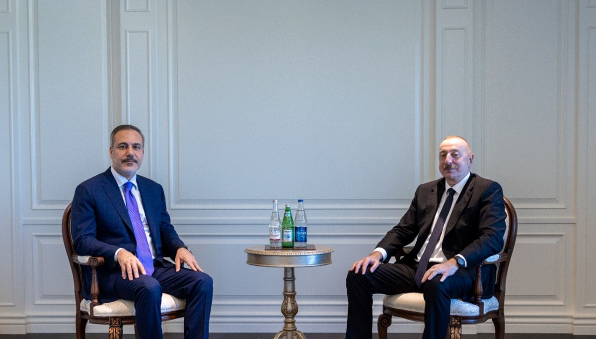 Bakan Fidan Azerbaycan lideri Aliyev'le bir araya geldi