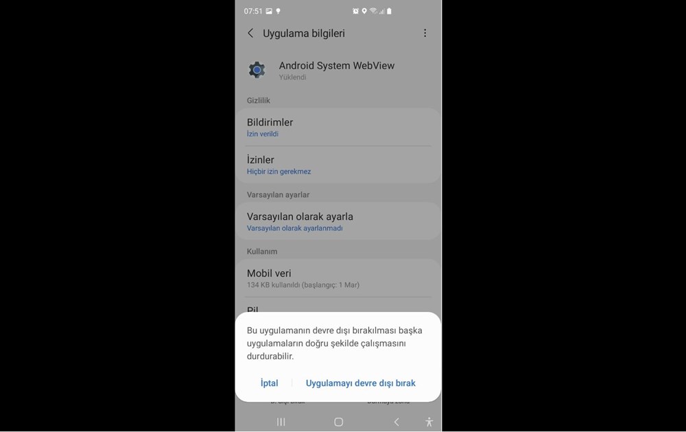 Android uygulamalar 'Android System Webview' nedeniyle çöküyor (Google'dan çözüm açıklaması) - 10