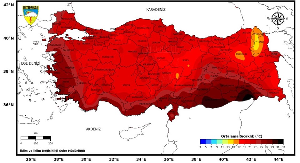 Türkiye'nin sıcaktan kavrulduğu hafta Ardahan "eksi"yi gördü - 1