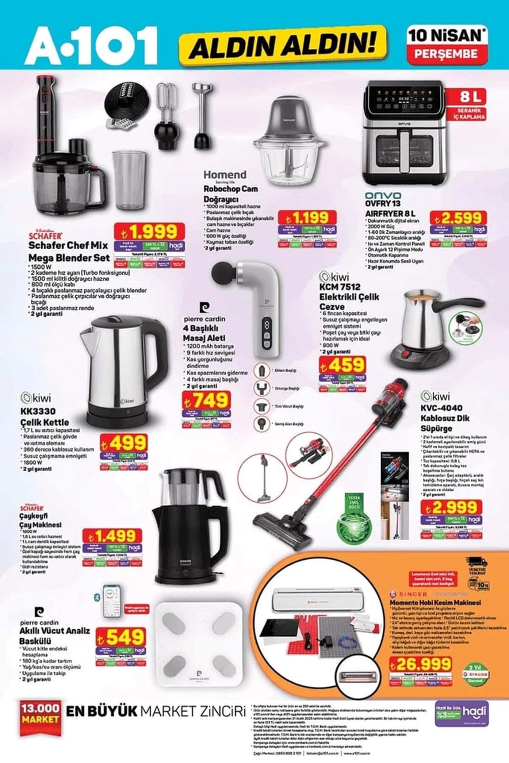A101’e teknoloji, elektronik mutfak ve bebek eserleri geliyor: A101 10 Nisan Aktüel Kataloğu 76 wZLDvaw2jUyv2Jwu9cV1HA