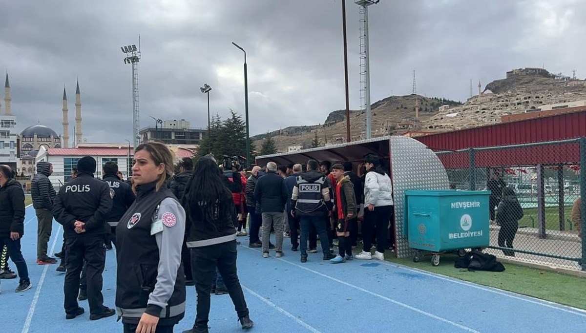 Nevşehir'de liselilerin futbol maçında kavga Nevşehir'de liselilerin futbol maçında kavga