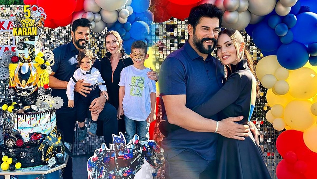 Fahriye Evcen ile Burak Özçivit'in oğlu Karan 5 yaşına bastı