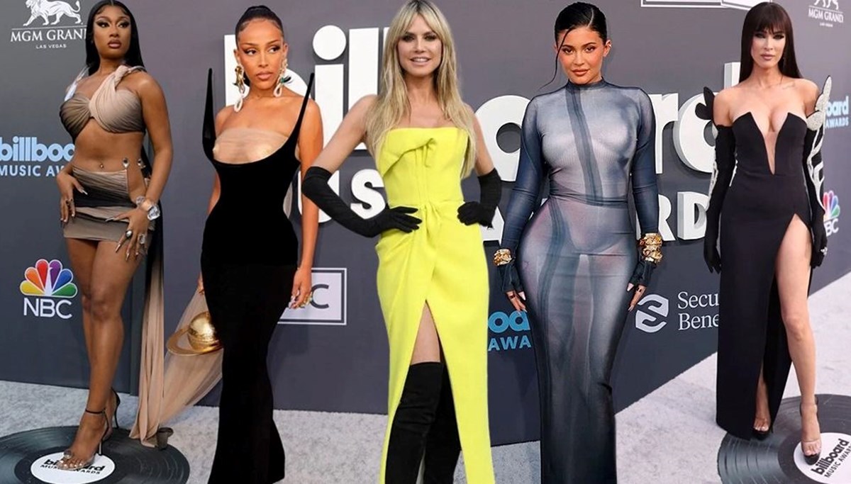 2022 Billboard Müzik Ödülleri kırmızı halı şıklığı