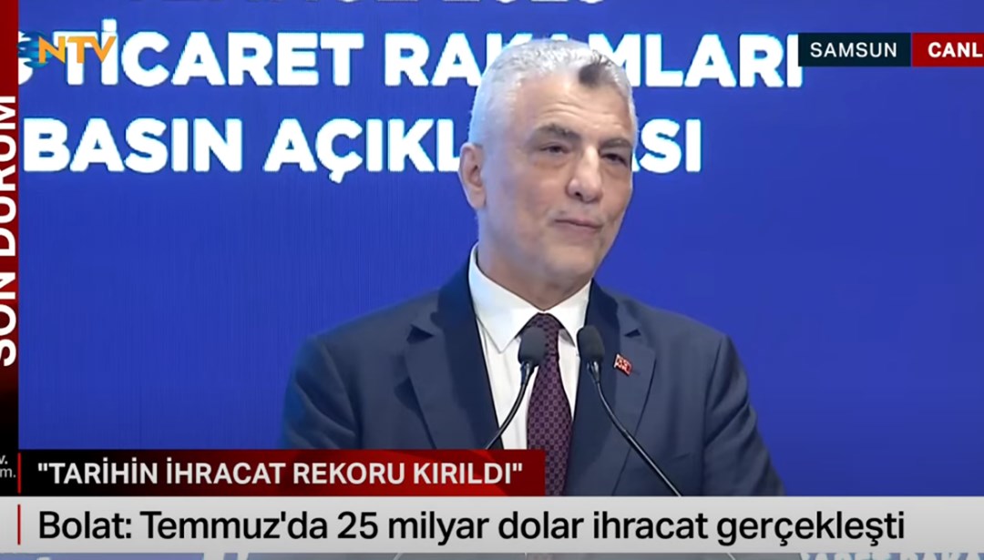Bakan Bolat: Tarihin ihracat rekoru kırıldı