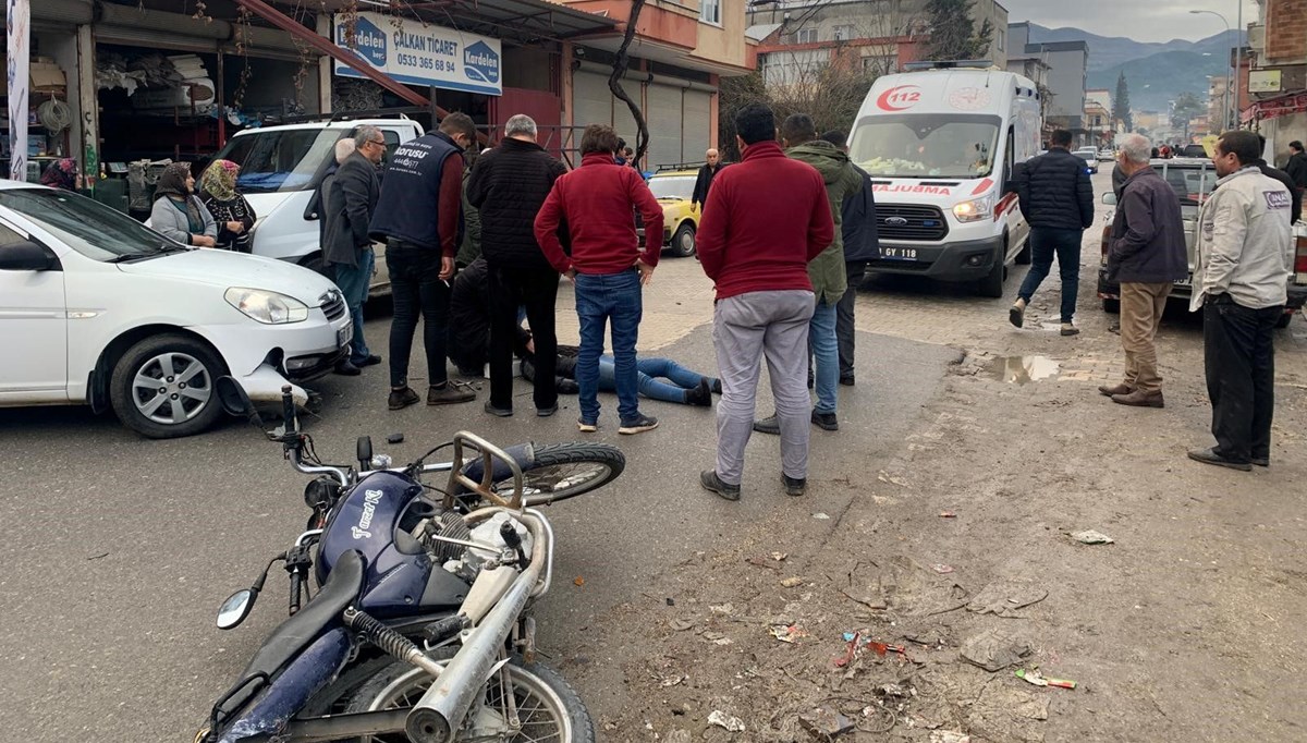 Osmaniye'de otomobil ile motosiklet çarpıştı: 1 yaralı