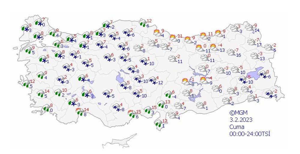 Meteoroloji'den 42 il için kar yağışı uyarısı (İstanbul, Ankara ve diğer illerde bugün hava nasıl olacak?) - 13