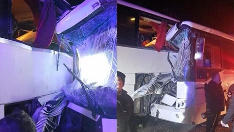 Sinop'ta iki otobüs çarpıştı: 13 yaralı