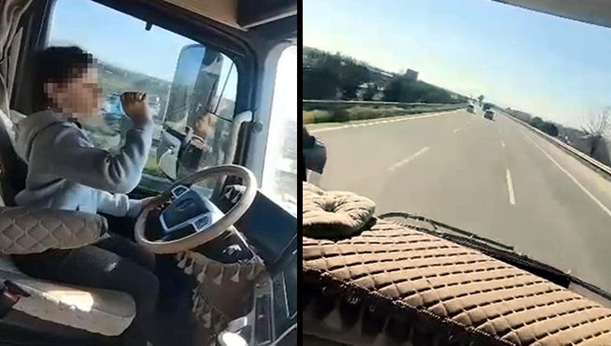 Sosyal medyada tepki çekti: 12 yaşındaki kızına TIR kullandıran babaya ceza