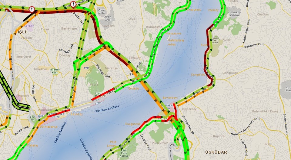 İstanbul'da metrobüs kazası sonrası trafikte son durum - 1