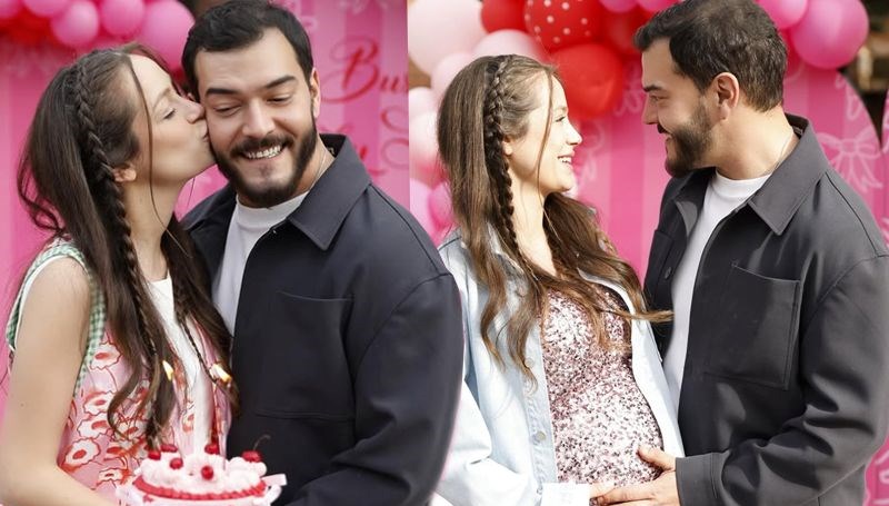 Buse Arslan ile Çağrı Şensoy kızlarına kavuştu