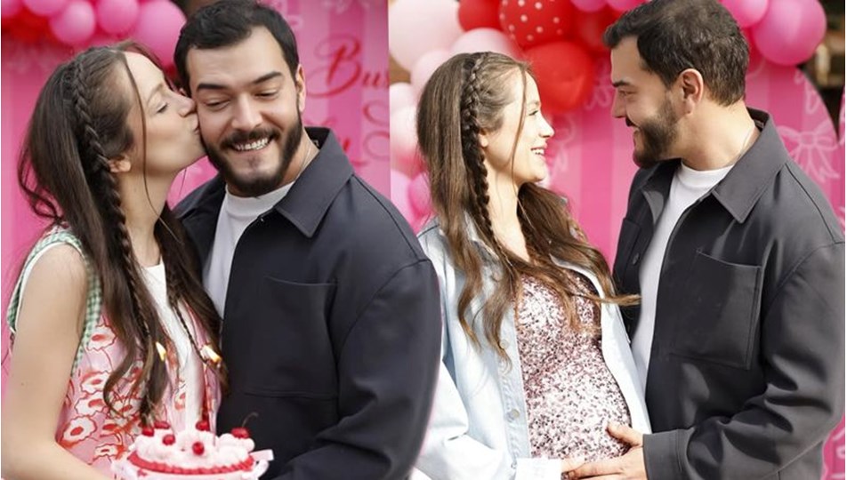 Buse Arslan ile Çağrı Şensoy kızlarına kavuştu